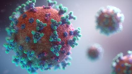 3D-Darstellung des Covid-19-Virus; Copyright Fusion Medical Animation via Unsplash