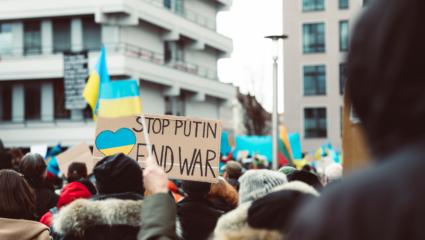Demonstration gegen den russischen Angriffskrieg auf die Ukraine; Copyright Markus Spiske via Unsplash