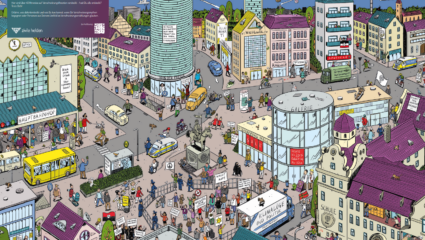 Wimmelbild Zivile Helden
